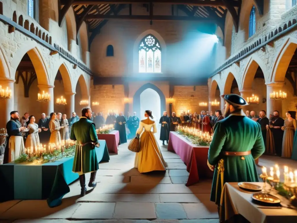 Banquete medieval en castillo: una boda de ensueño Una celebración medieval en un castillo con entretenimiento y baile