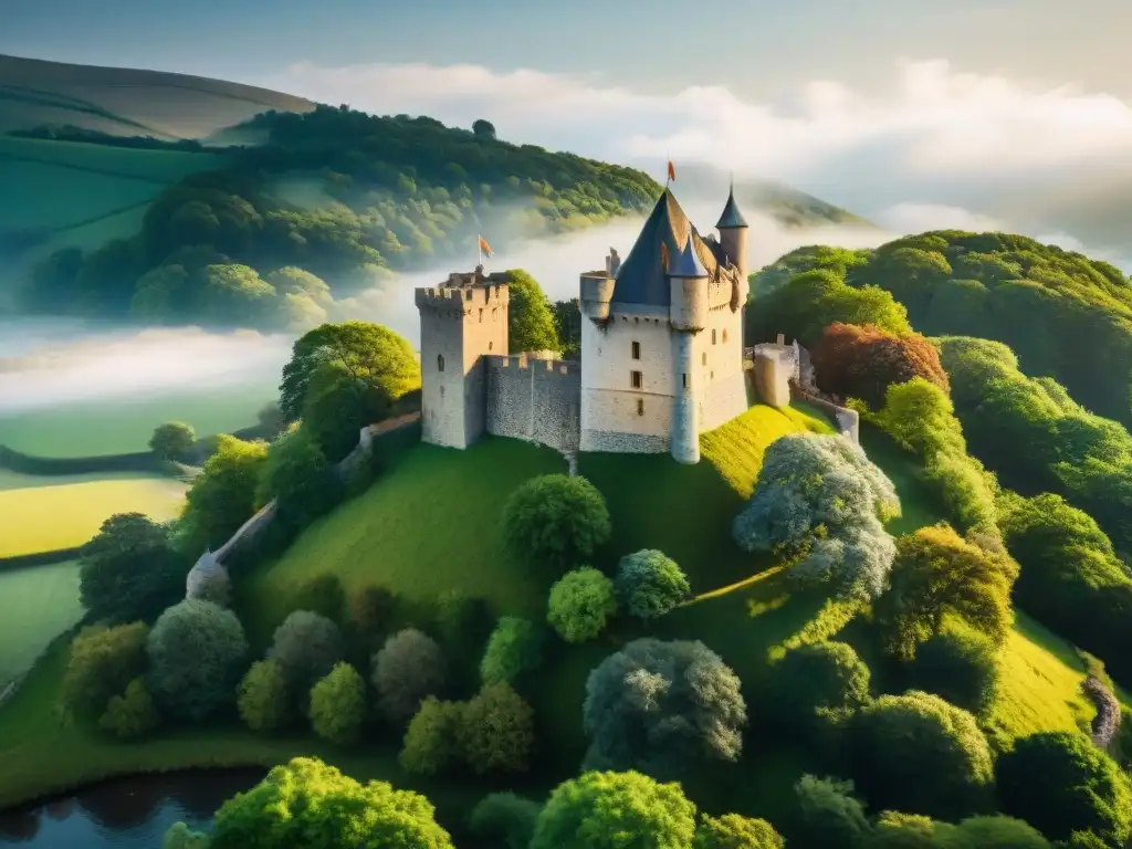 Colaboración internacional para preservar un castillo medieval Colaboración internacional para la preservación de castillos: expertos restaurando, documentando y planificando bajo un roble