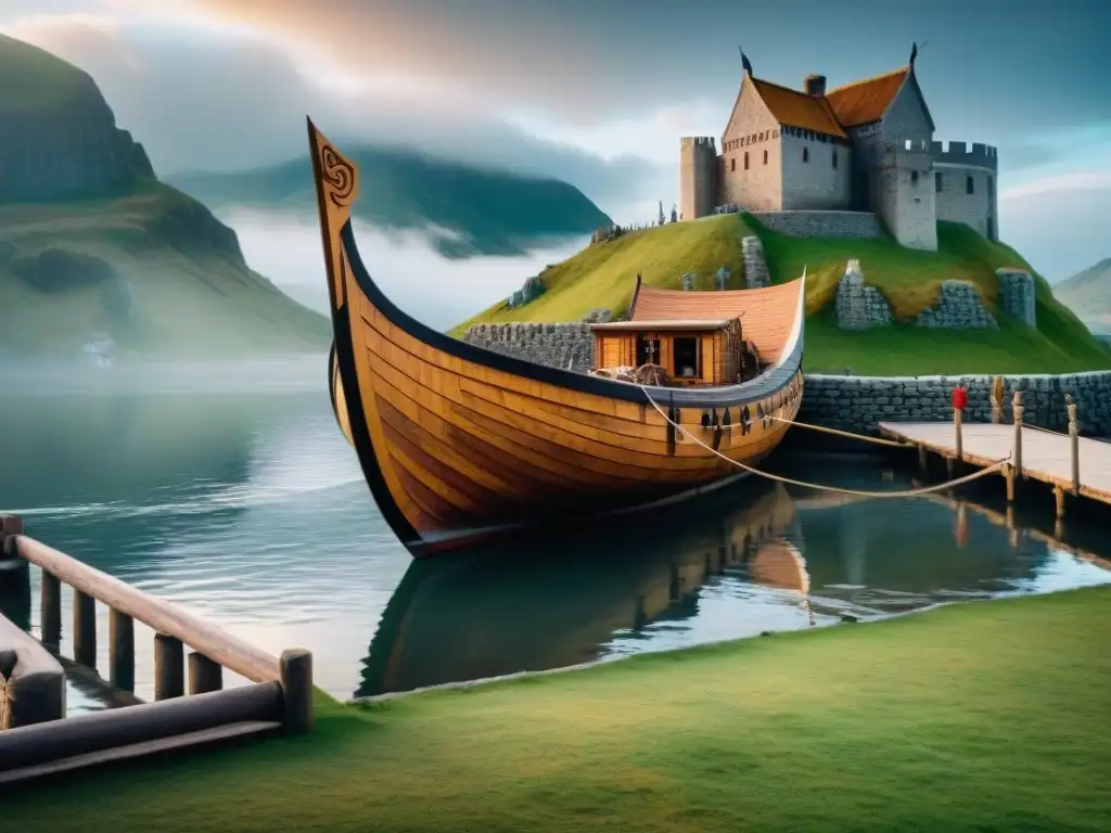 Colaboración épica: Vikingos y medievales construyen castillo Colaboración entre vikingos y trabajadores medievales: técnicas vikingas en la construcción de castillos medievales