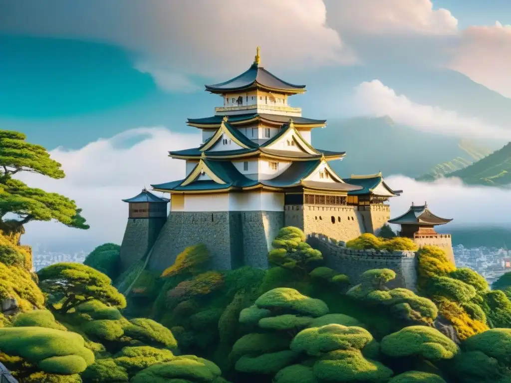 Comparativa castillo anime vs Comparación detallada de un castillo japonés entre anime y realidad
