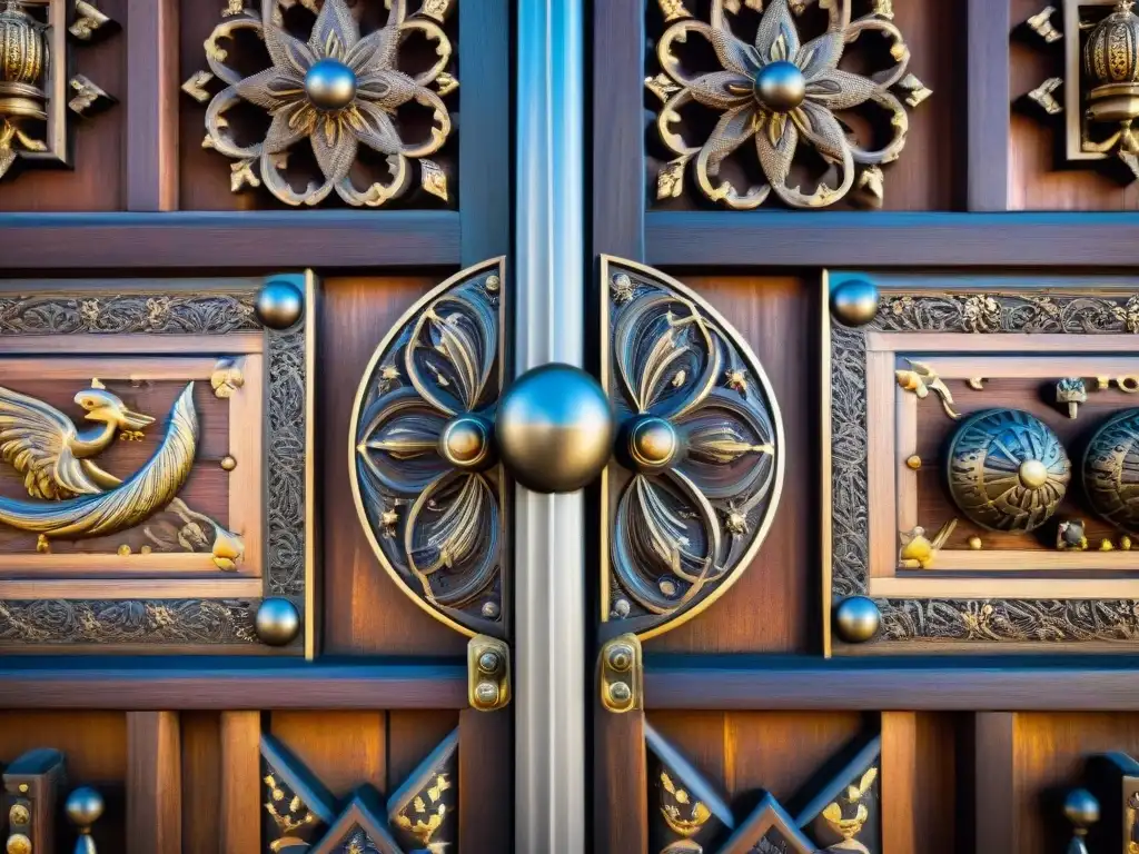 Detalles ancestrales: tallados misteriosos en puerta de Alcázar de Toledo Detalles misteriosos en la puerta de madera antigua del Castillo Alcázar de Toledo, historia misteriosa grabada en la madera siglosan