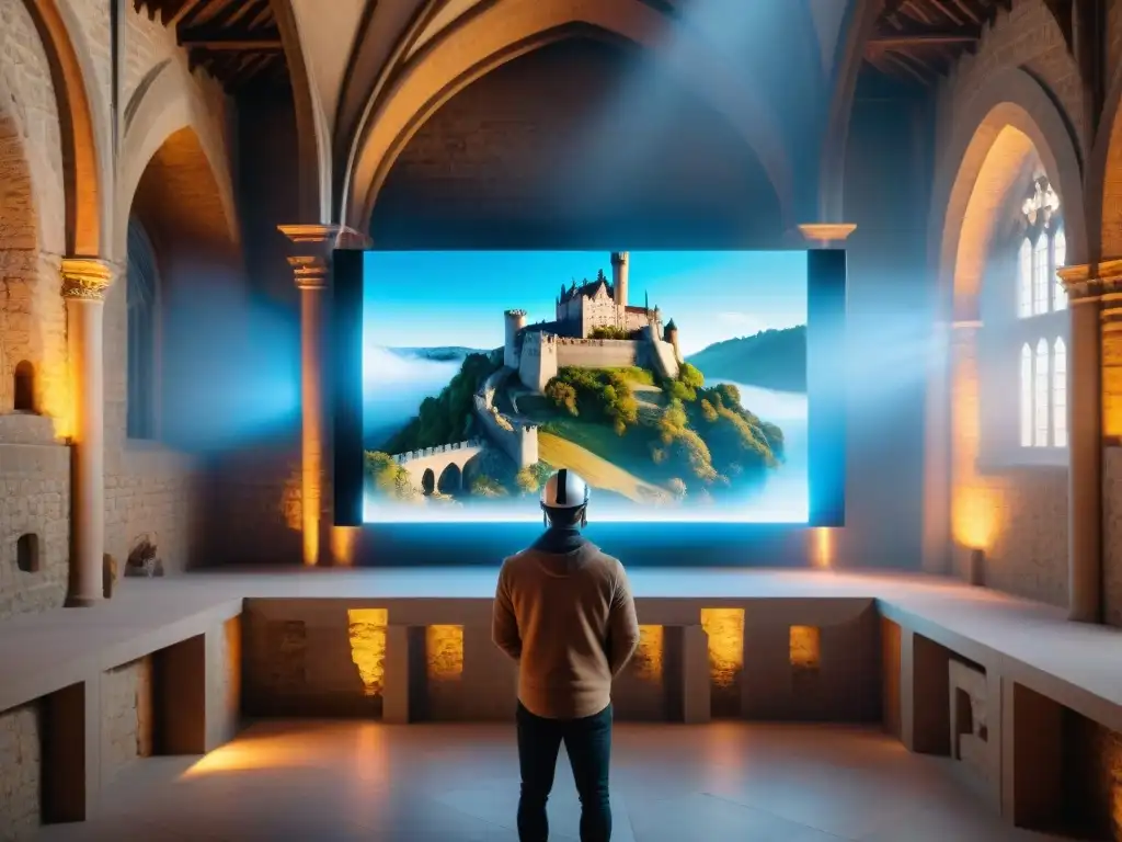 Reconstrucción virtual del castillo medieval: historia y tecnología Equipo de historiadores y arquitectos reconstruyen castillo medieval usando Realidad Virtual