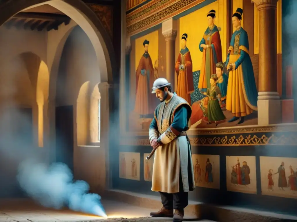 Expertos restauración castillos fortalezas era digital revitalizan frescos medievales