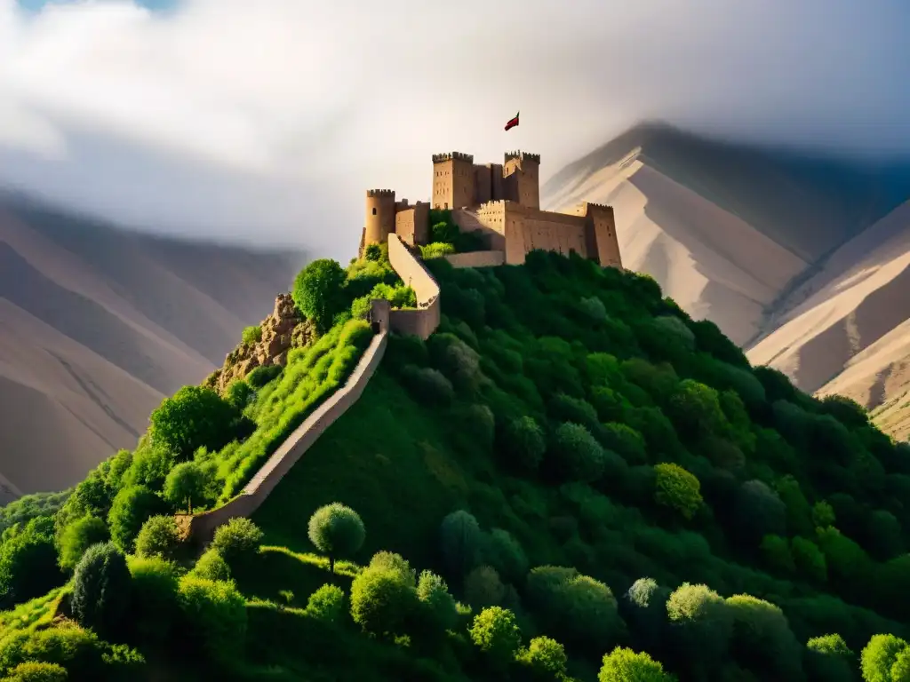 Imponente castillo de Alamut en Irán, rodeado de misterio e historia