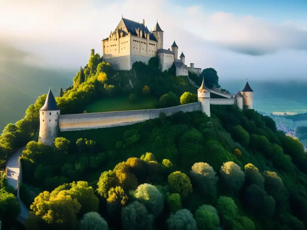 Castillo de Hochosterwitz: Arquitectura medieval defensiva Impresionantes murallas del Castillo de Hochosterwitz destacan en su historia defensiva medieval