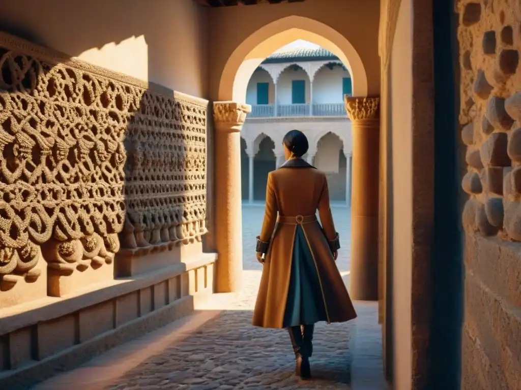 Alcázar de Toledo: historia y misterio en piedra ancestral Intrincados detalles arquitectónicos del Castillo Alcázar de Toledo, historia y misterios capturados en piedra centenaria