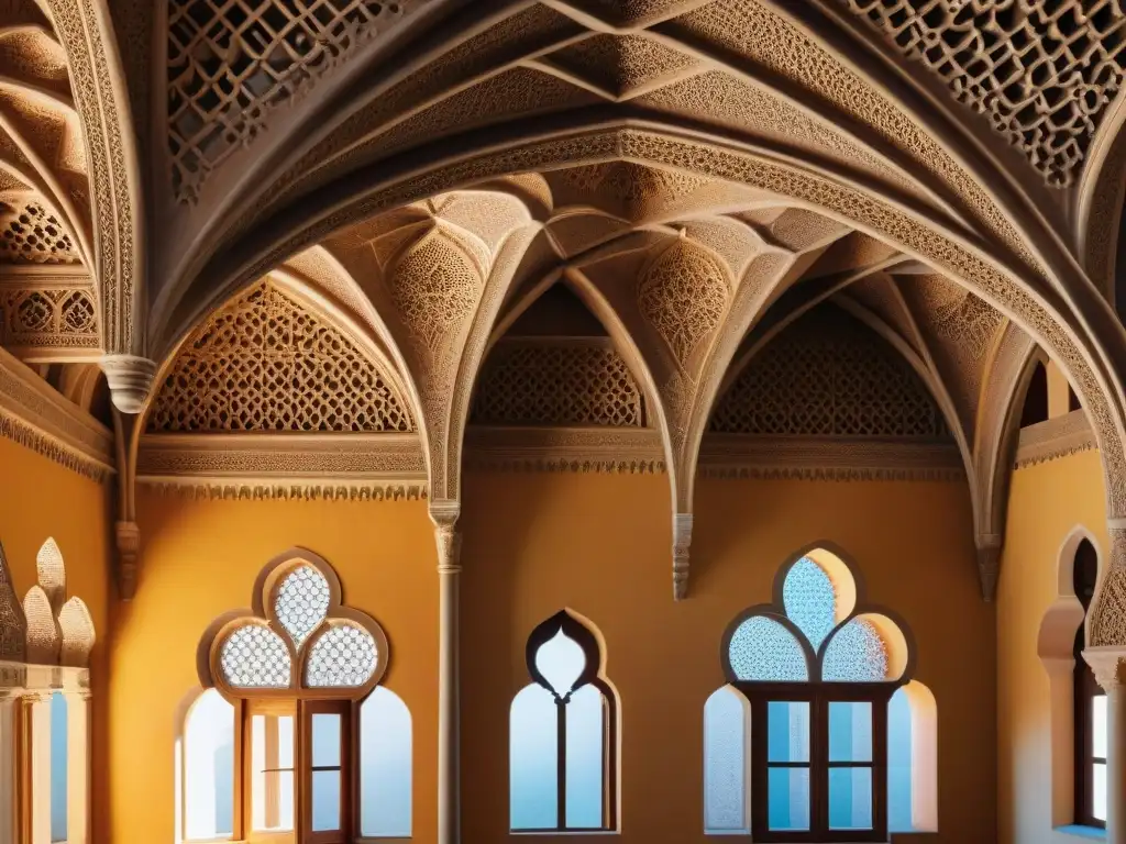Palacio de la Aljafería: Esplendor Mudéjar en Zaragoza Explora la riqueza de los detalles arquitectónicos Mudéjar en el Palacio de la Aljafería de Zaragoza, España