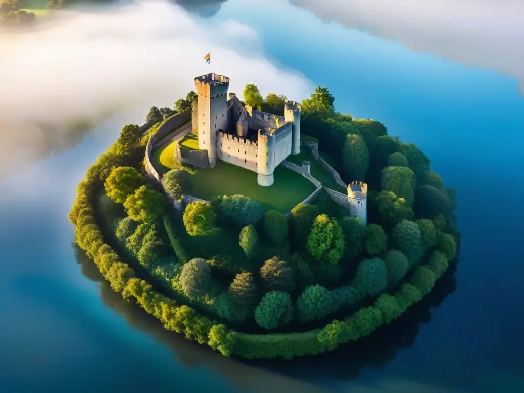 Descubre un tesoro escondido en este majestuoso castillo antiguo rodeado de naturaleza exuberante y serenidad